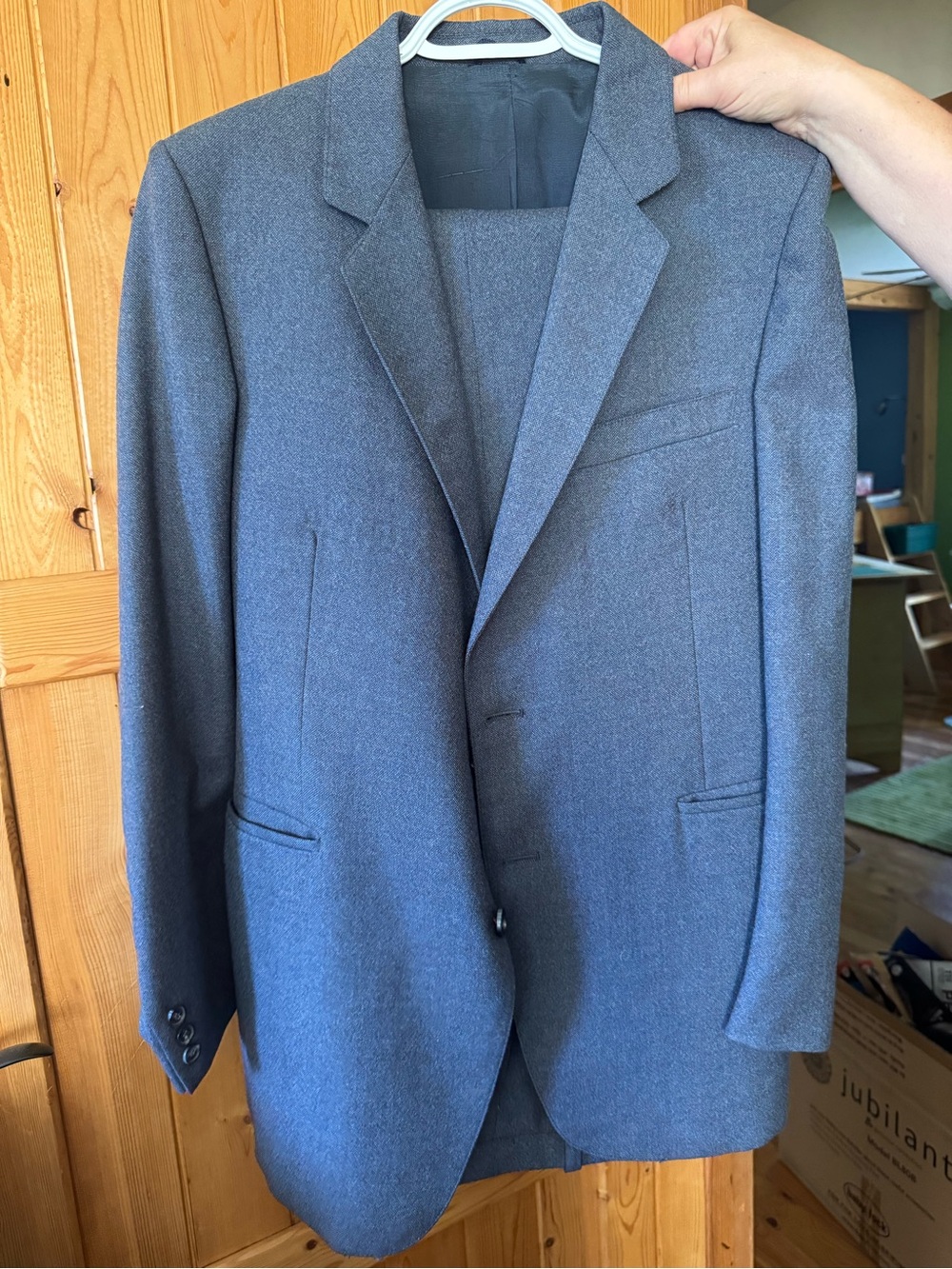 Classic Men's Gray Blazer - Tailored Formal Jacket